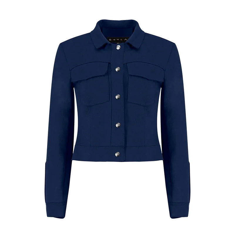 Chaqueta de Suede Cropped