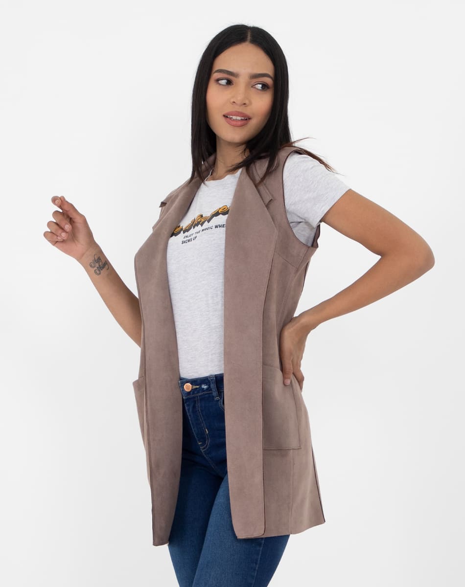 De Moda Chalequitos Largos Chalecos Largos De Moda Para Mujer