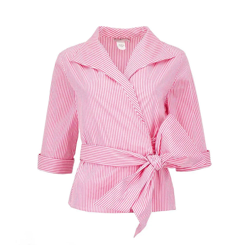 Blusa Cruzada con Lazo Lateral