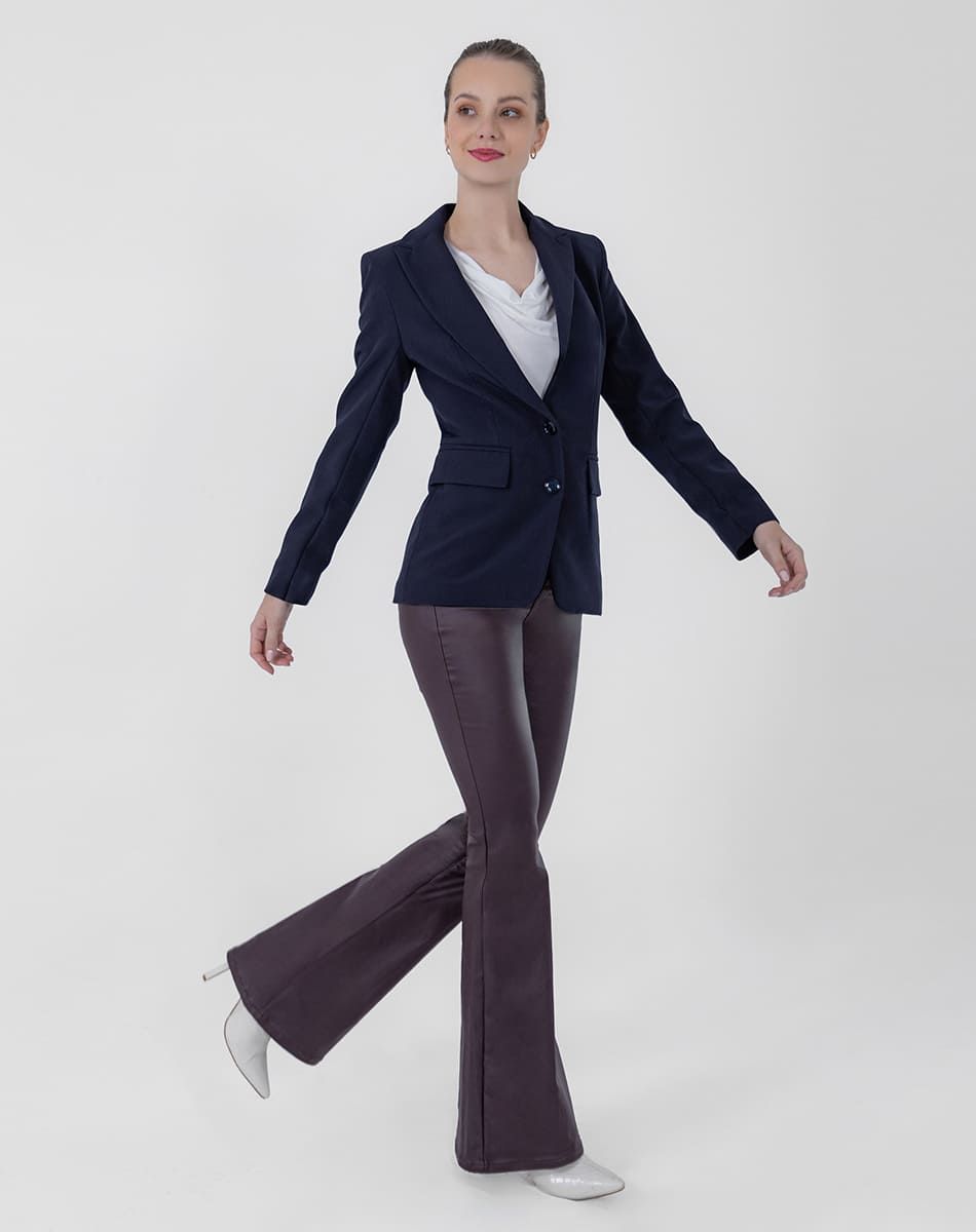 Blazer Tradicional Colorido Para Mujer