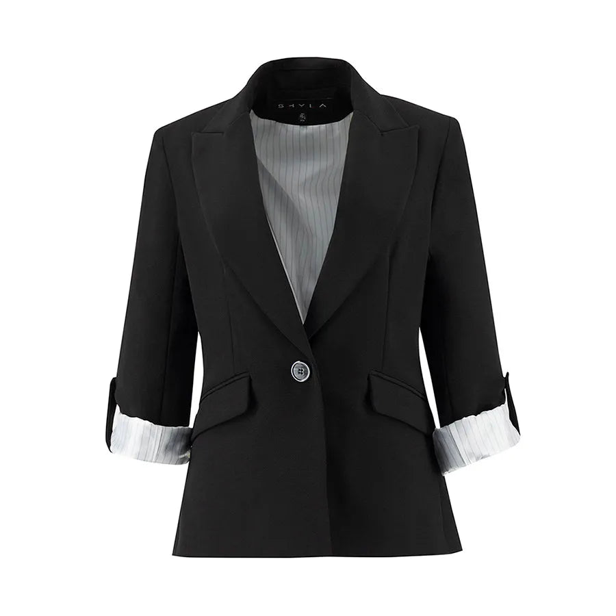 Blazer Con Manga Tres Cuartos