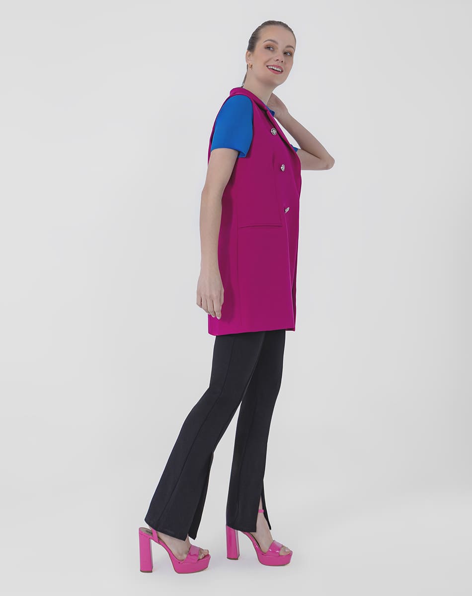 Chaleco Largo Para Mujer