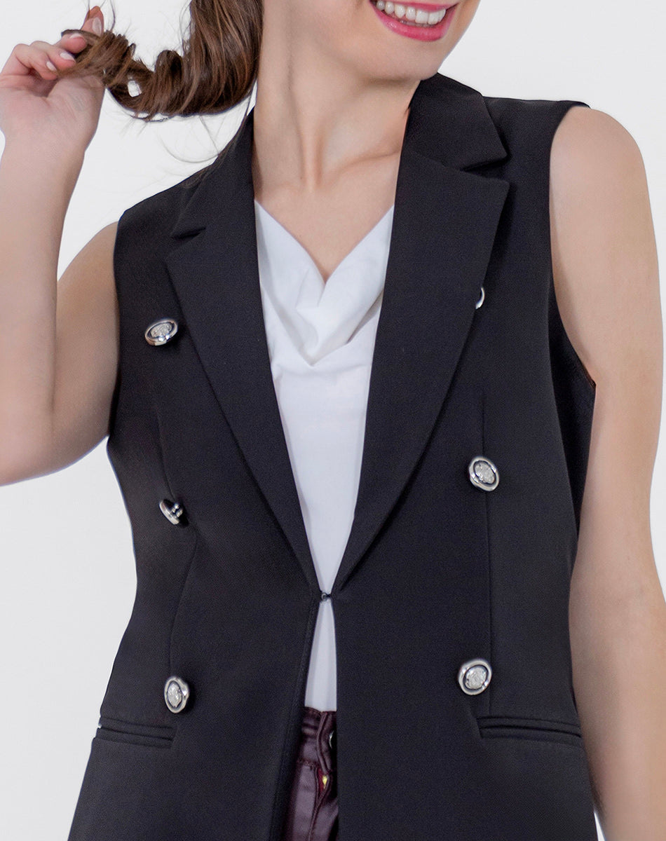 Chaleco Largo Para Mujer