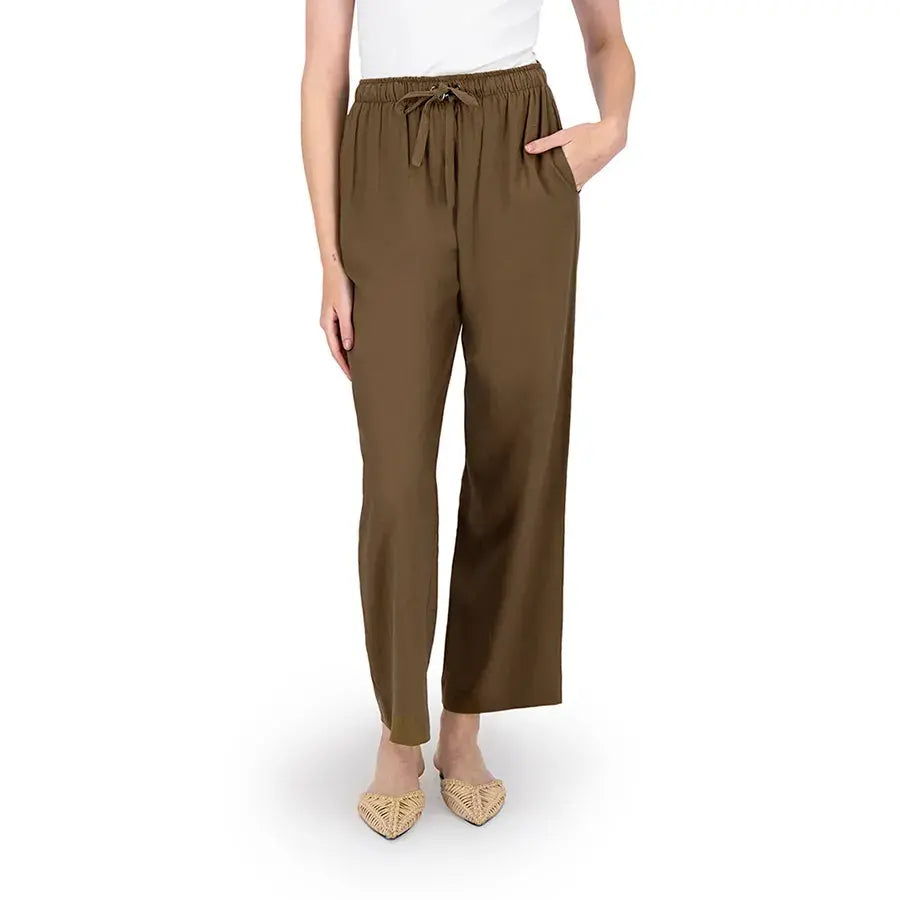Pantalón Tipo Palazzo con Jareta en Cintura