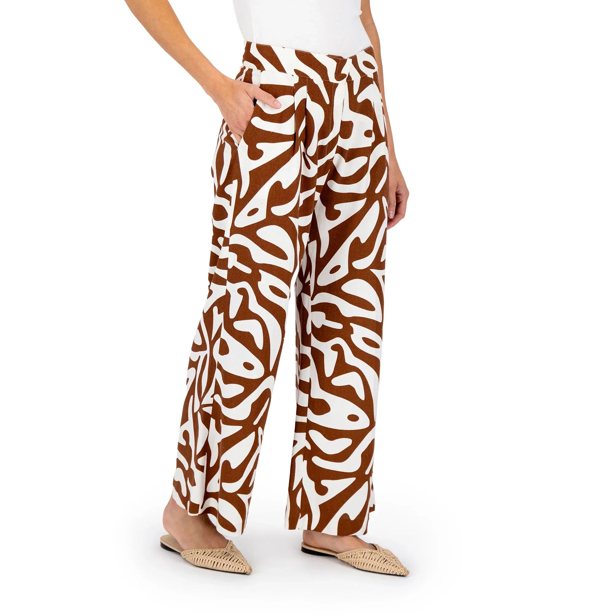 Pantalón Palazzo de Mujer con Estampado