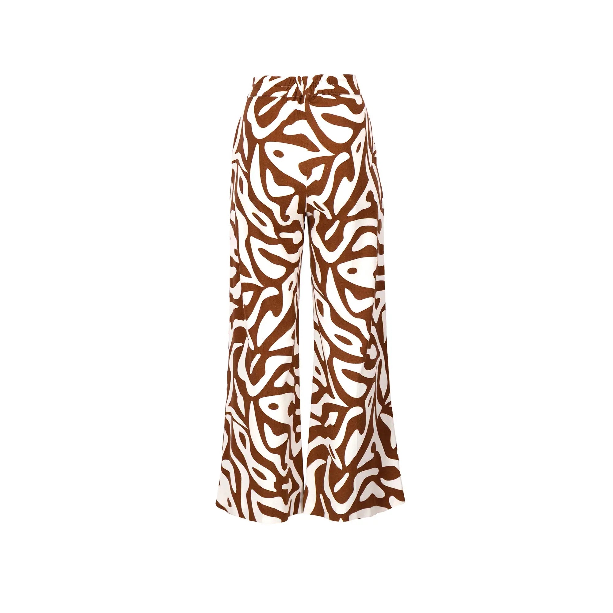 Pantalón Palazzo de Mujer con Estampado