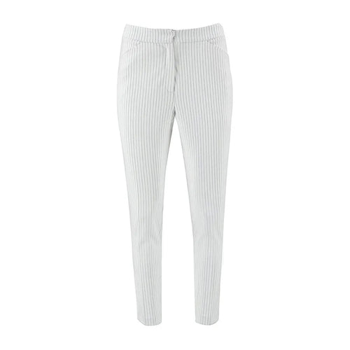 Pantalón de Vestir Entallado con Rayas Finas