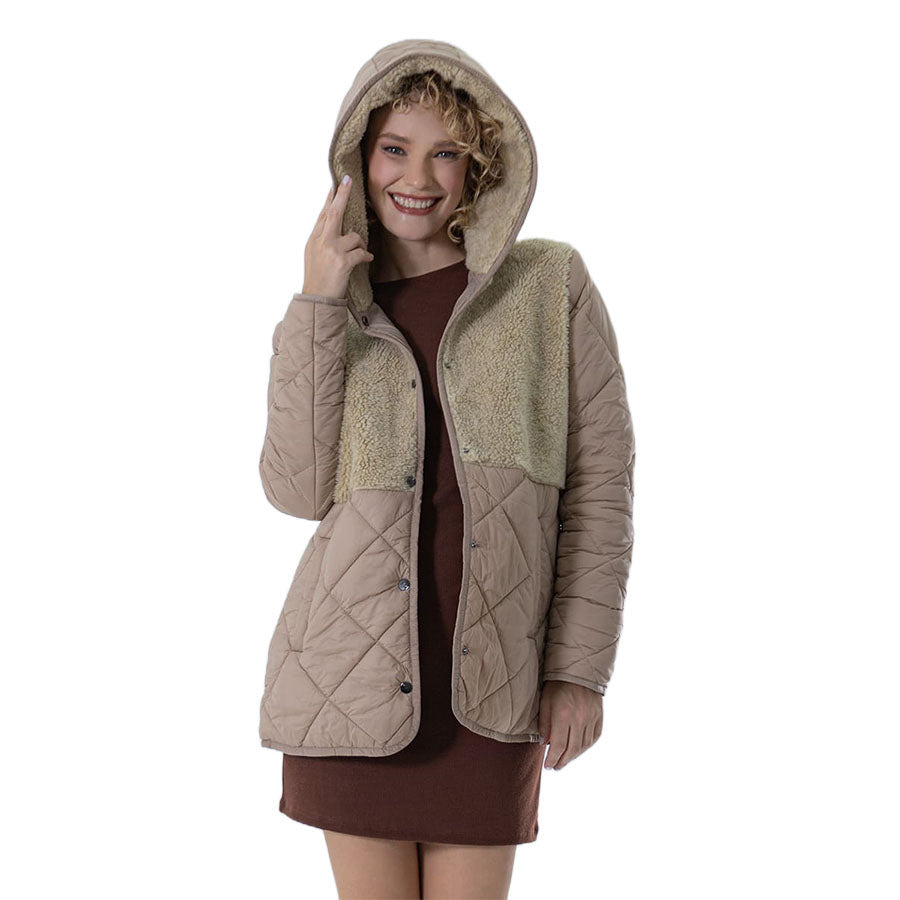 Chamarra Casual de Sherpa