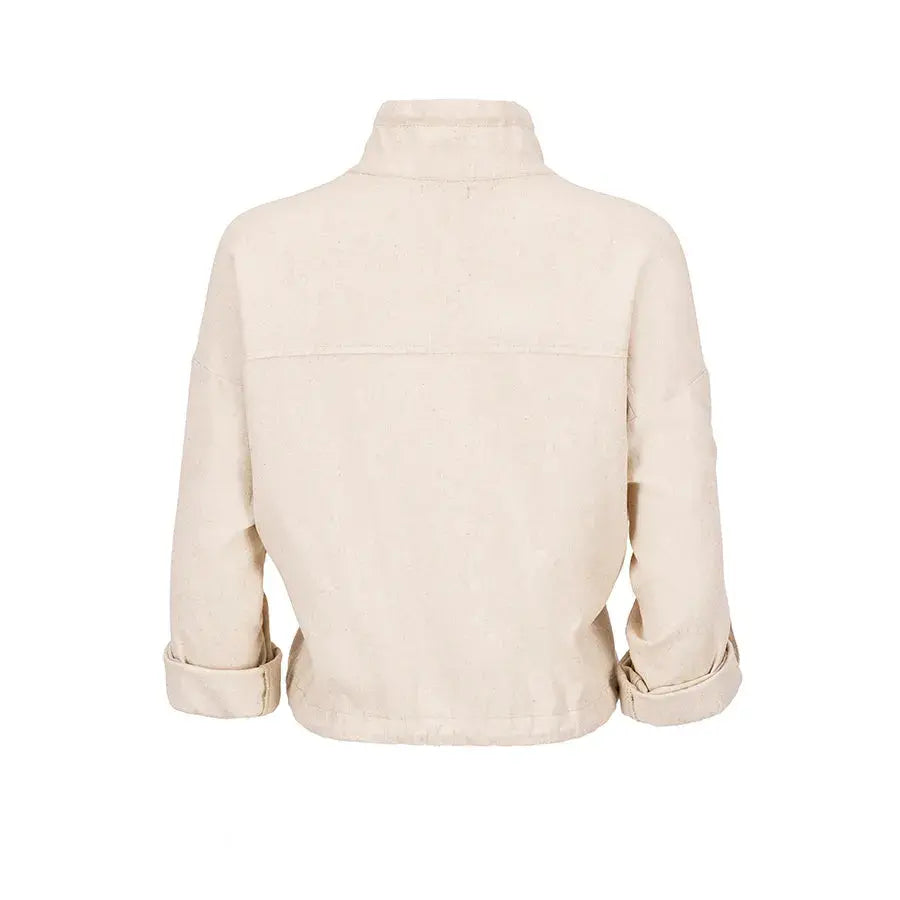 Blusa Safari de Cuello Alto