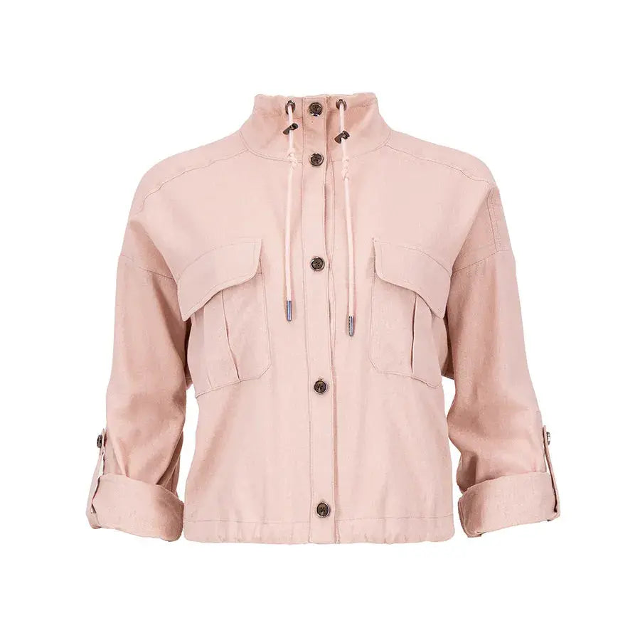 Blusa Safari de Cuello Alto