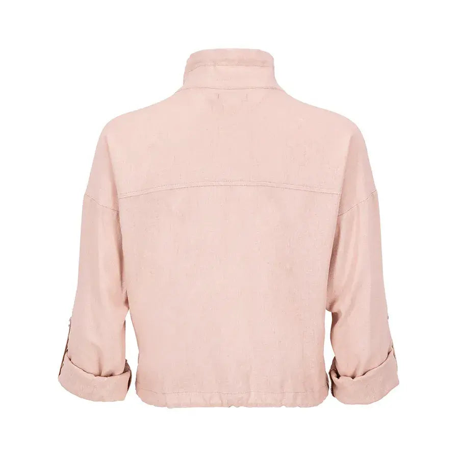 Blusa Safari de Cuello Alto