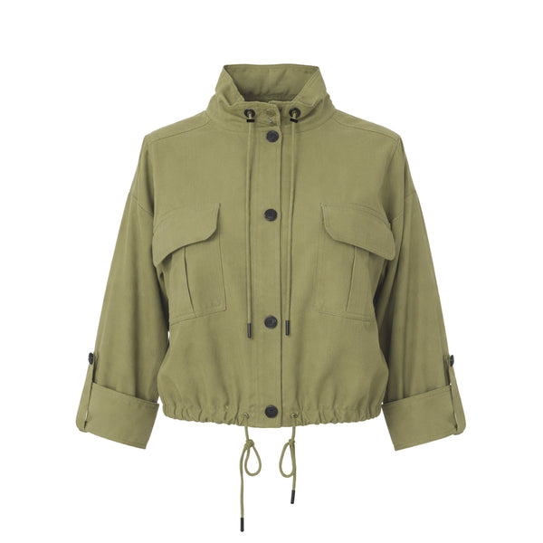 Chaqueta de Manga Larga y  Cuello Alto