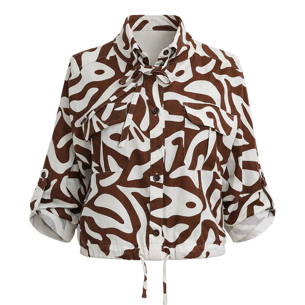 Chaqueta Ligera Estampada