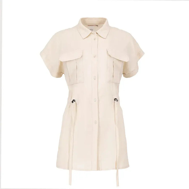 Blusa Estilo Safari con Cintura Ajustable