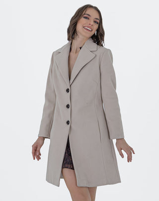 Abrigo Midi Con Cuello V