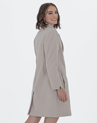 Abrigo Midi Con Cuello V