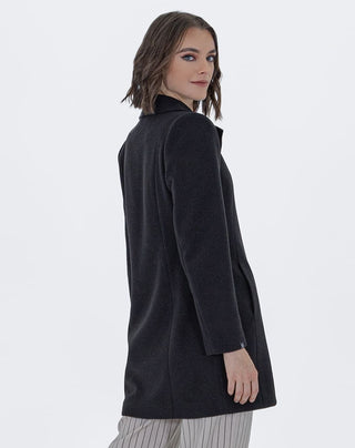 Abrigo Elegante Con Bolsillos