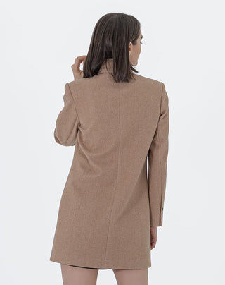 Abrigo Cuello Alto Doble Botonadura