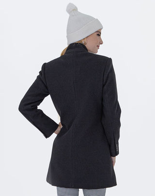 Abrigo Cuello Alto Doble Botonadura