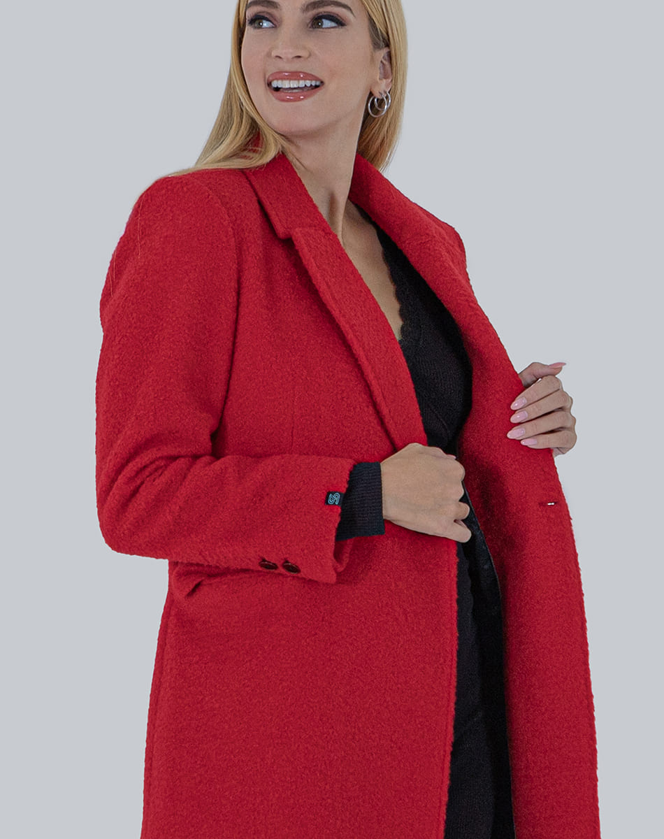 Chaqueton rojo mujer hot sale