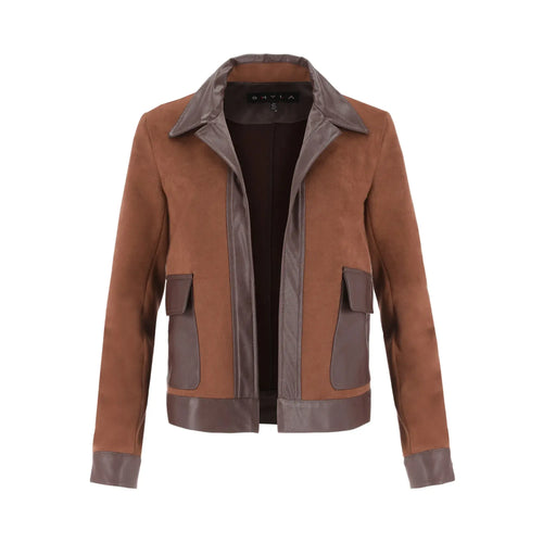 Chaqueta con Combinación – Bolsa de Parche con Cartera SHYLA