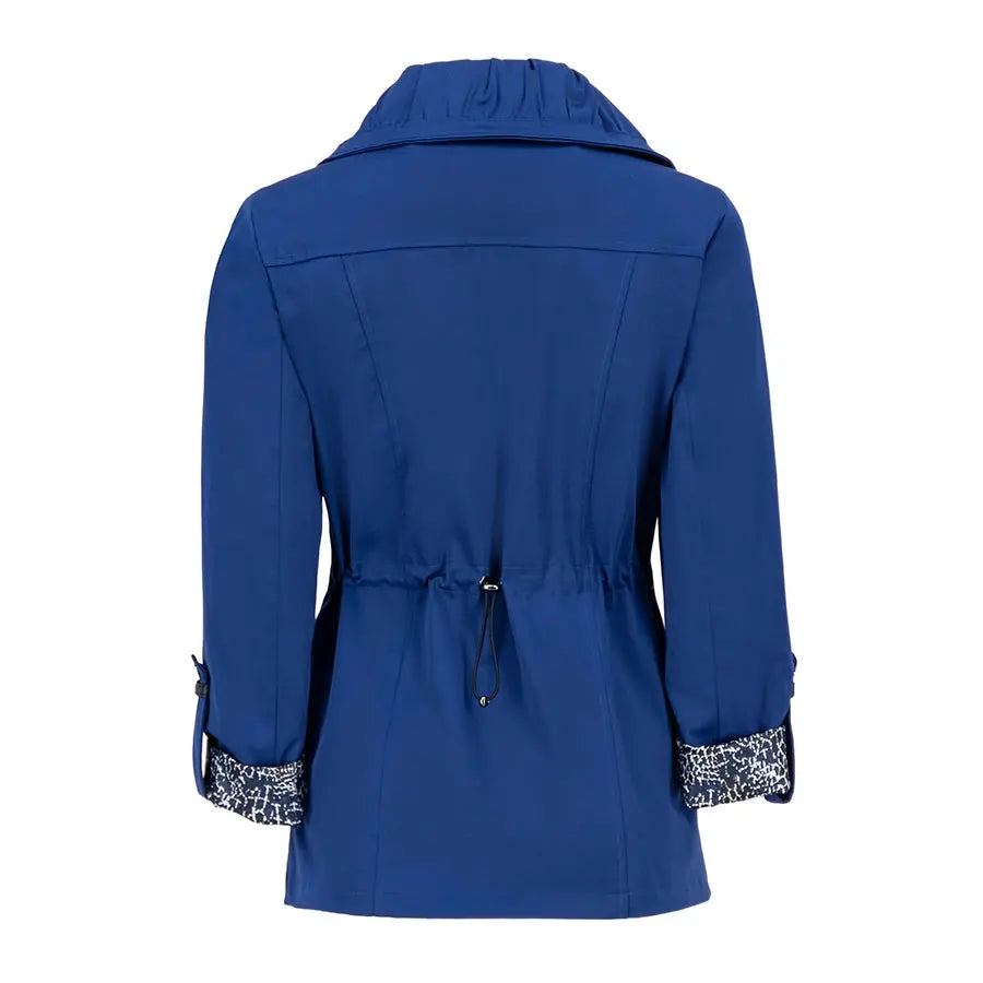 Gabardina con Drapeado en Cuello