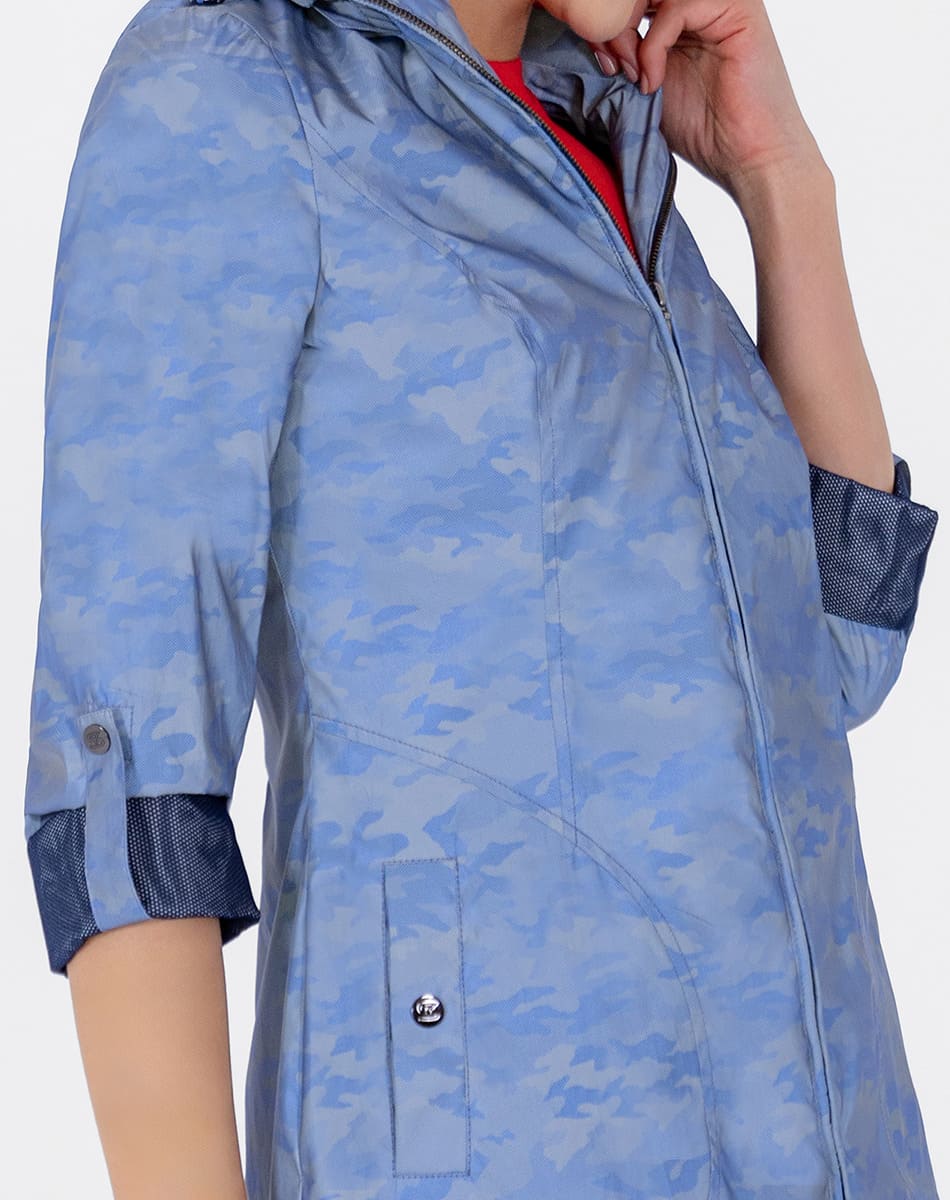 Gabardina sport con reflejante y repelente al agua para mujer