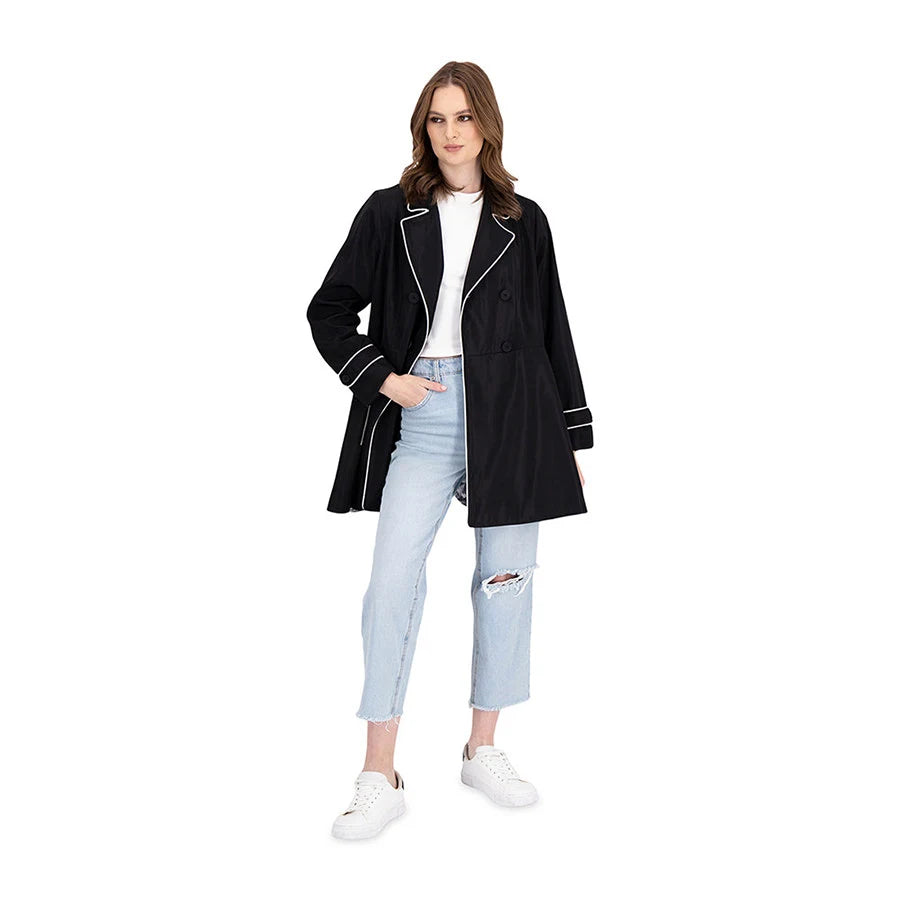 Gabardina con Falda Estilo A