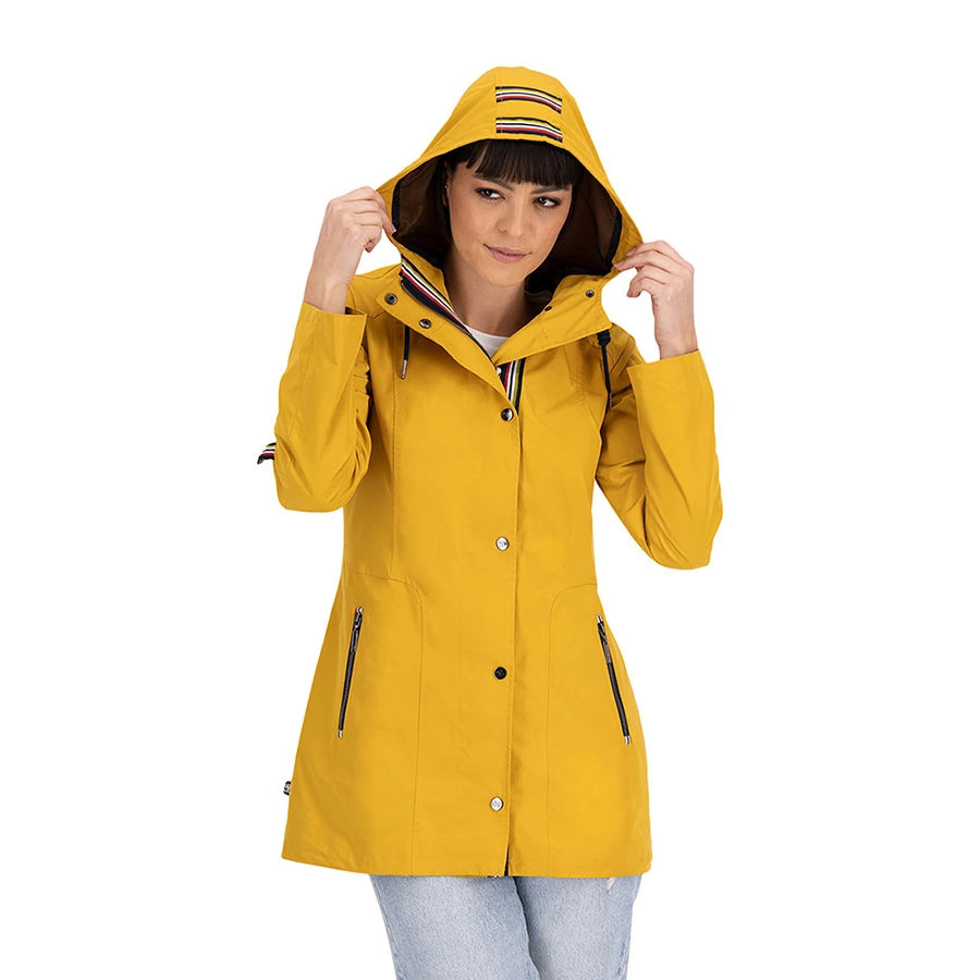 Gabardina Con Cinta Tipo Deportiva