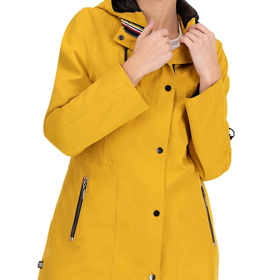 Gabardina Con Cinta Tipo Deportiva