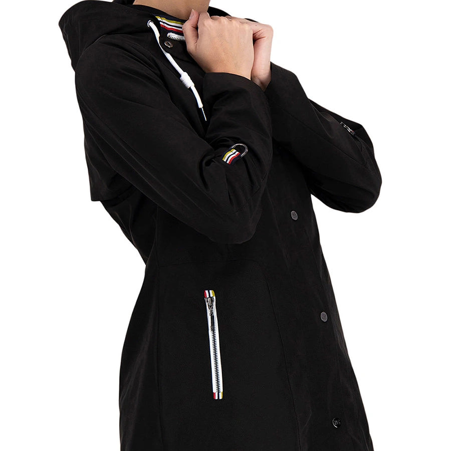 Gabardina Con Cinta Tipo Deportiva