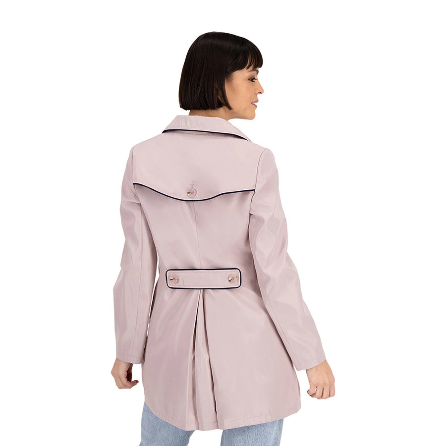 Gabardina con Cuello Alto
