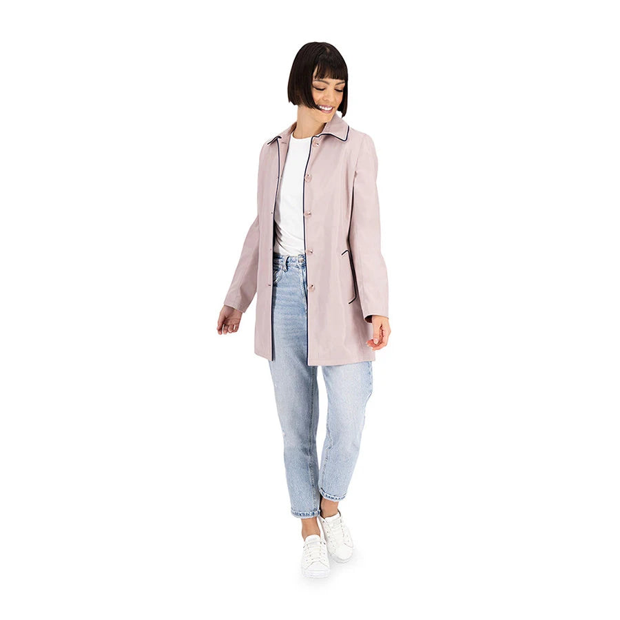 Gabardina con Cuello Alto