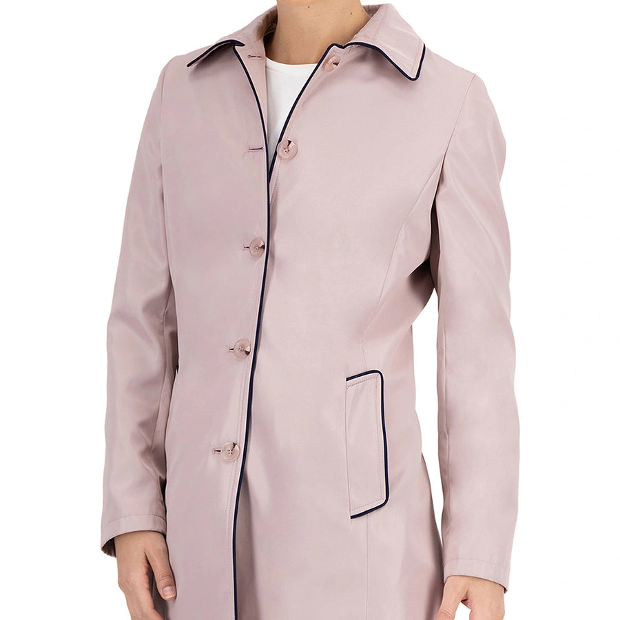 Gabardina con Cuello Alto
