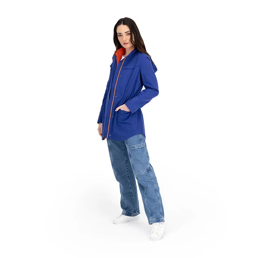 Gabardina con Contraste