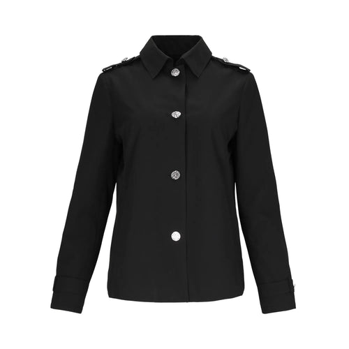 Gabardina Sport Clásica con Broches Metálicos y Charreteras