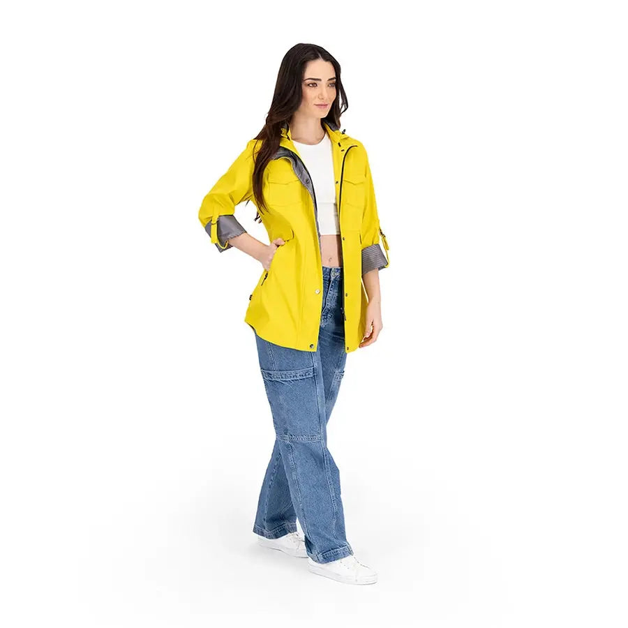 Gabardina Recta con Gorro