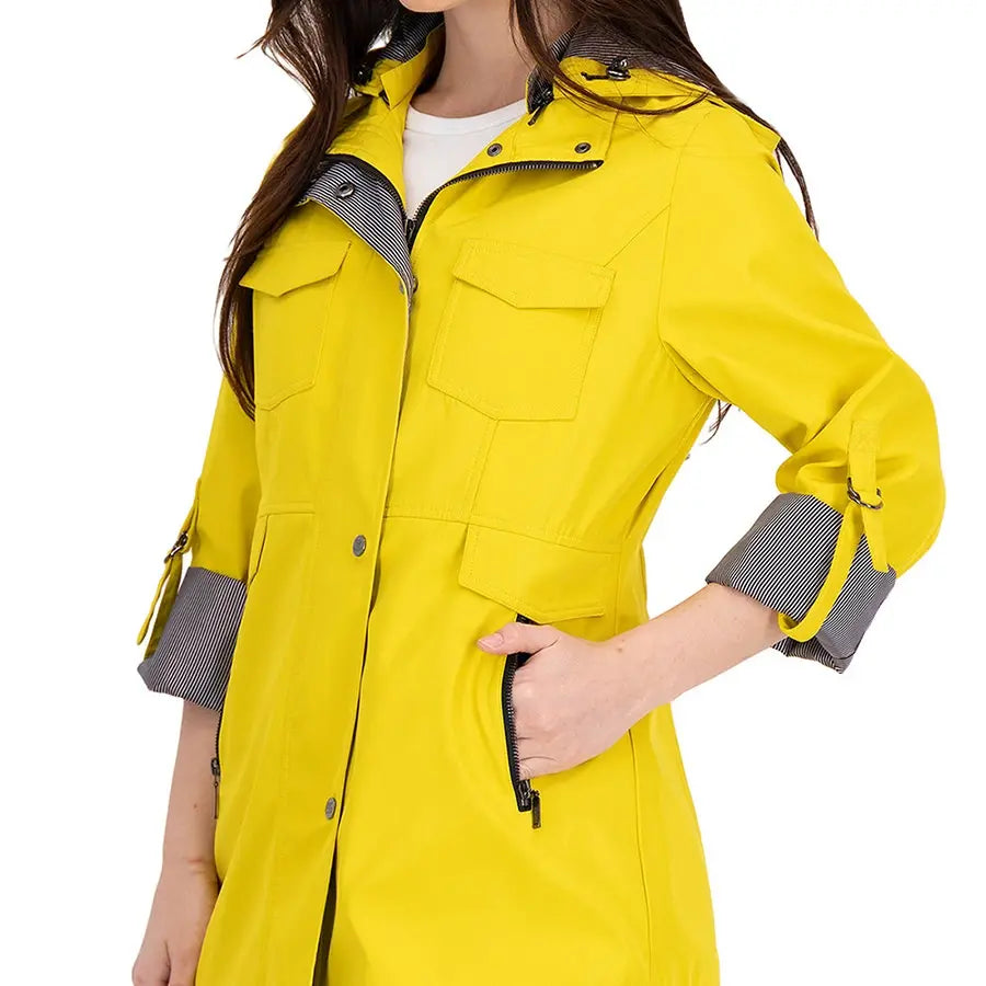 Gabardina Recta con Gorro
