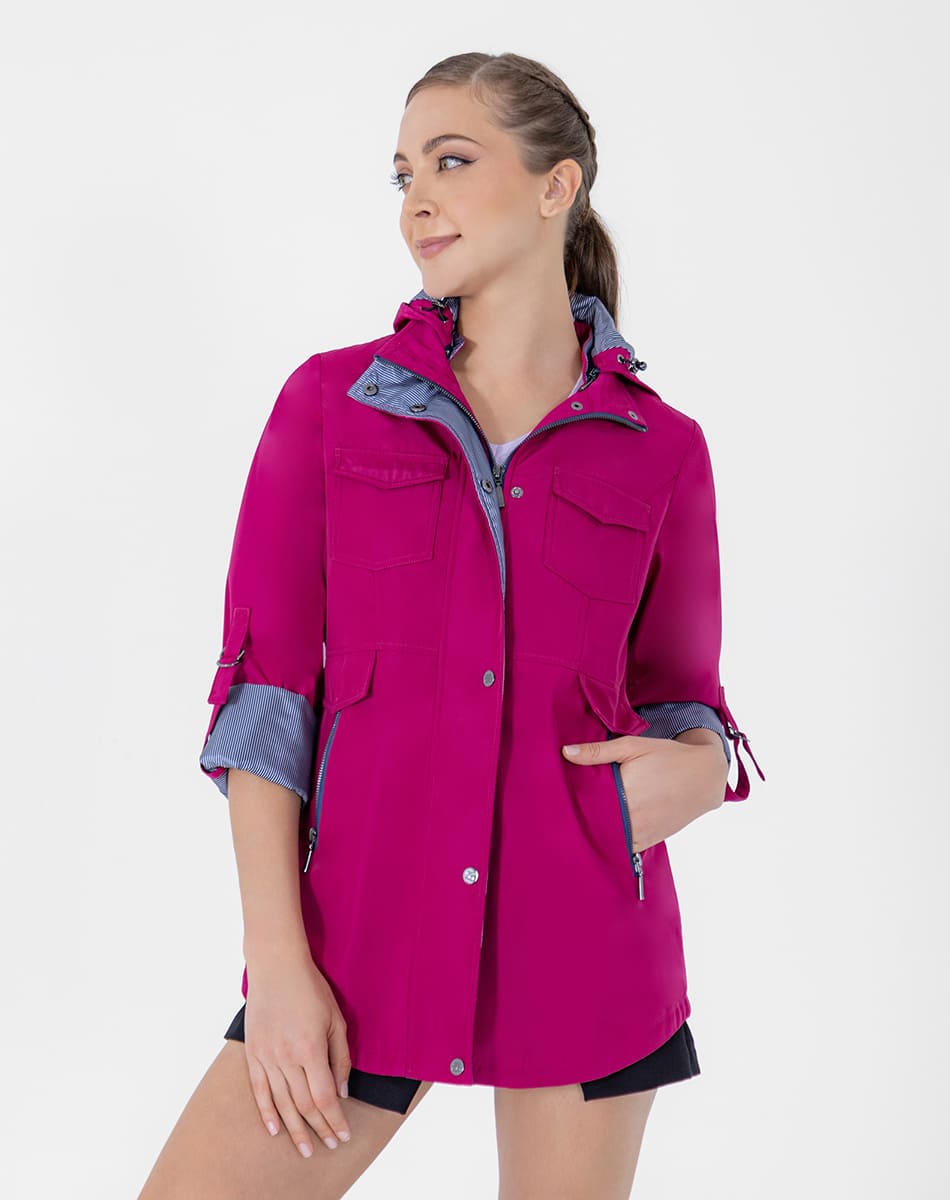 Gabardina con Gorro Desmontable
