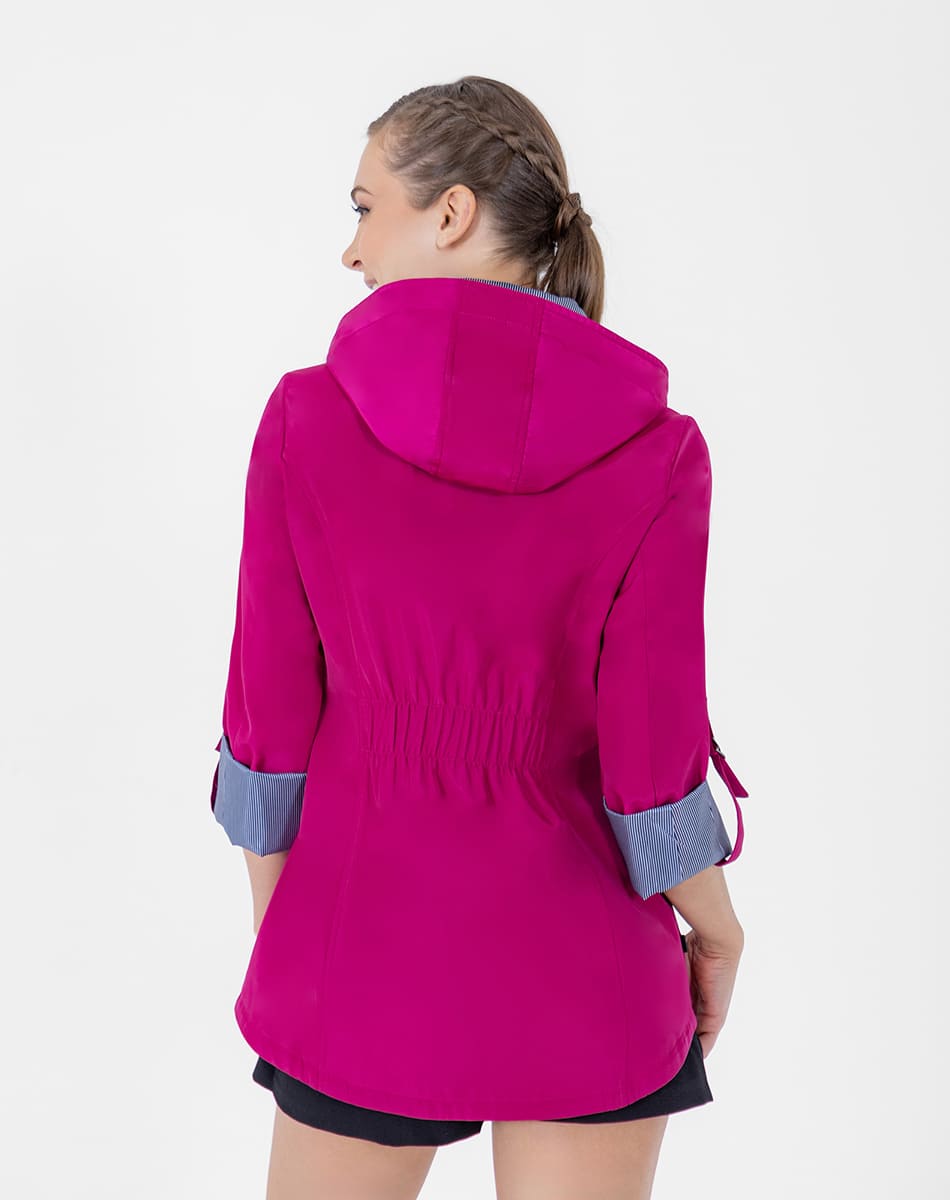 Gabardina con Gorro Desmontable