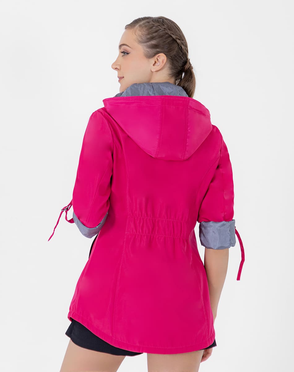 Gabardina con Gorro Desmontable