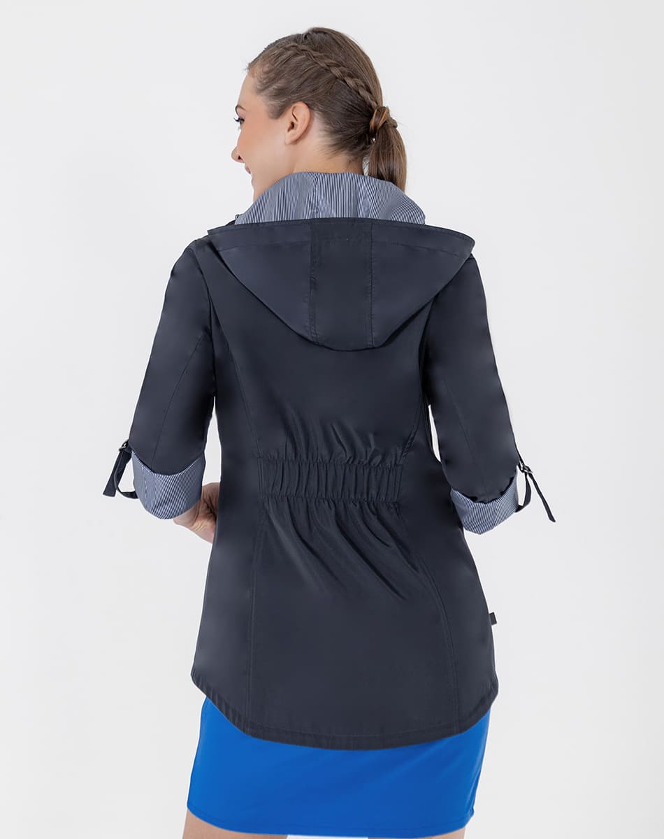 Gabardina con Gorro Desmontable