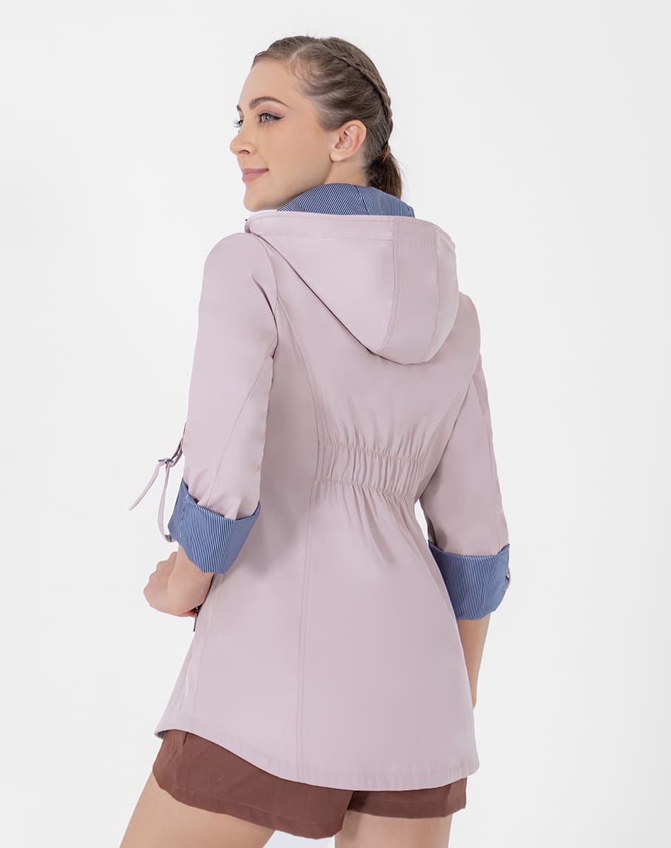 Gabardina con Gorro Desmontable
