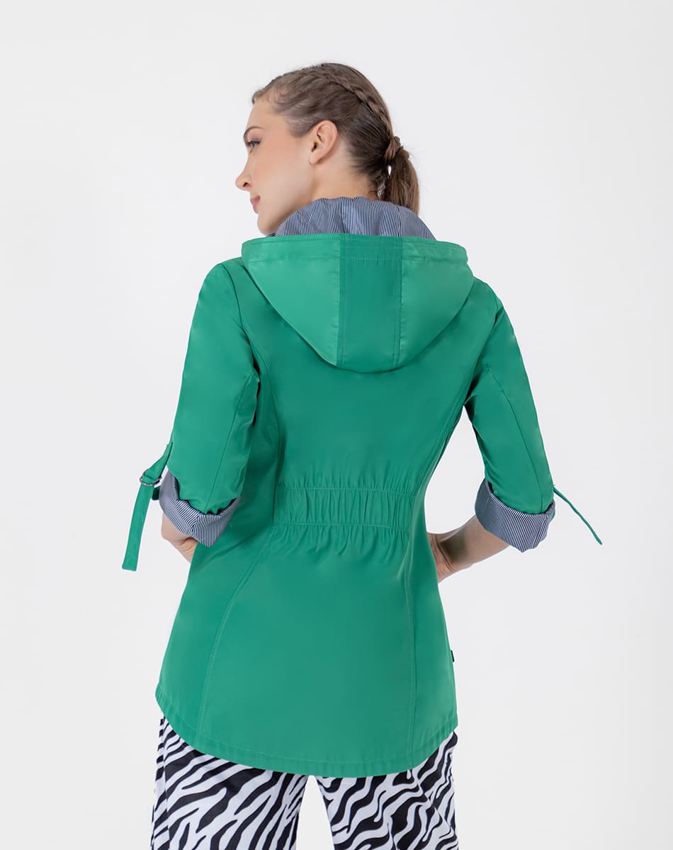 Gabardina con Gorro Desmontable