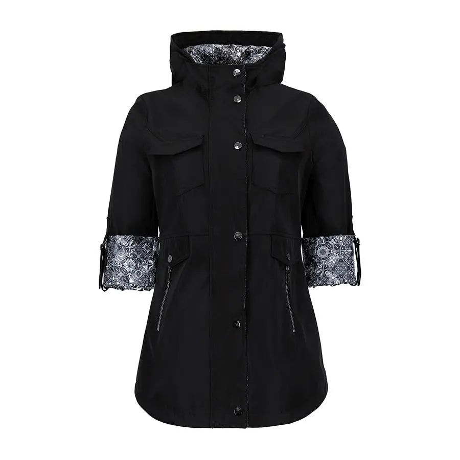Gabardina Recta con Gorro