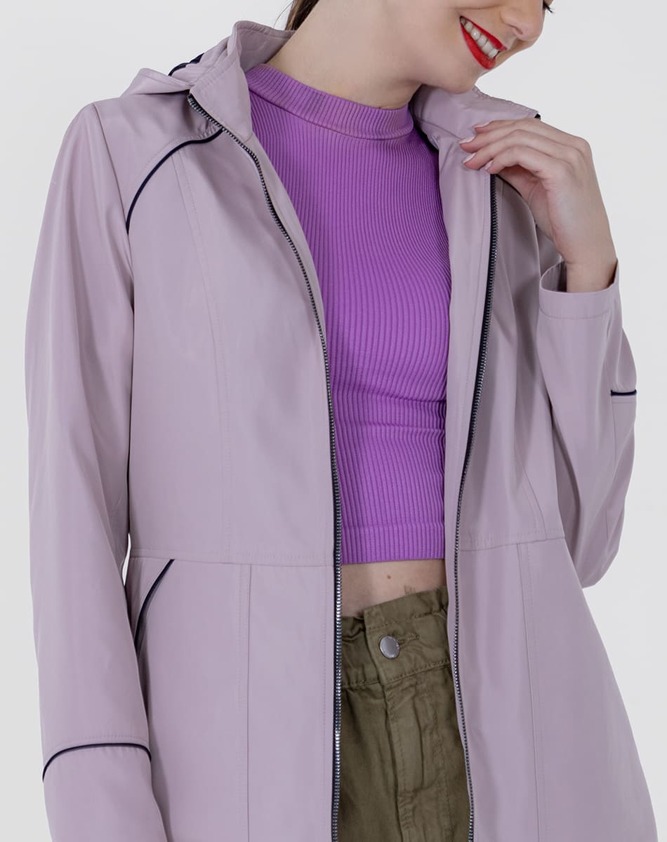Gabardina sport larga