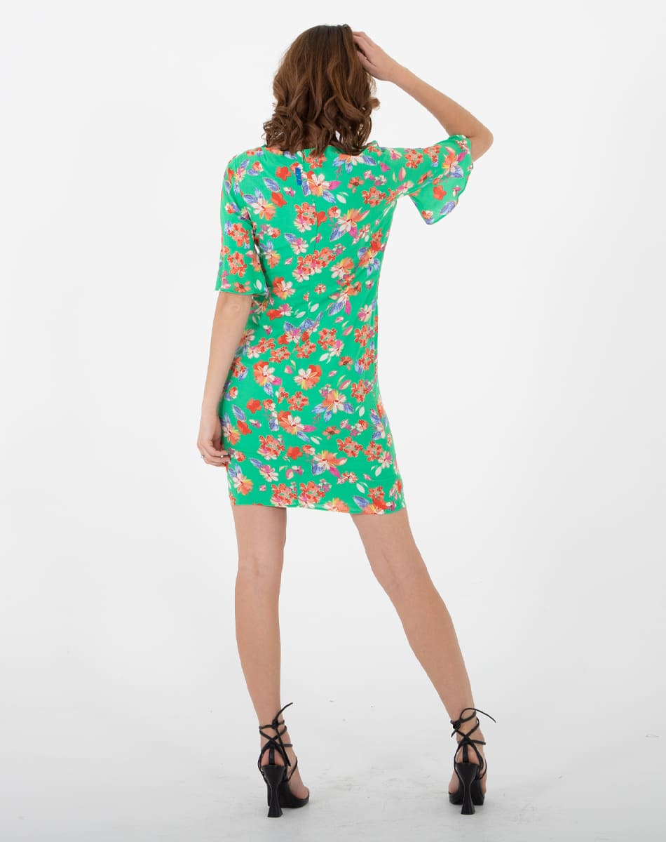 Vestido Floral Cuello V