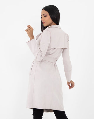 Gabardina Suede Larga