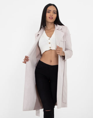 Gabardina Suede Larga