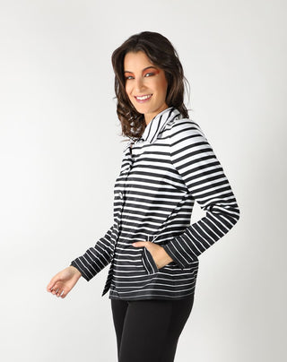 Gabardina de rayas